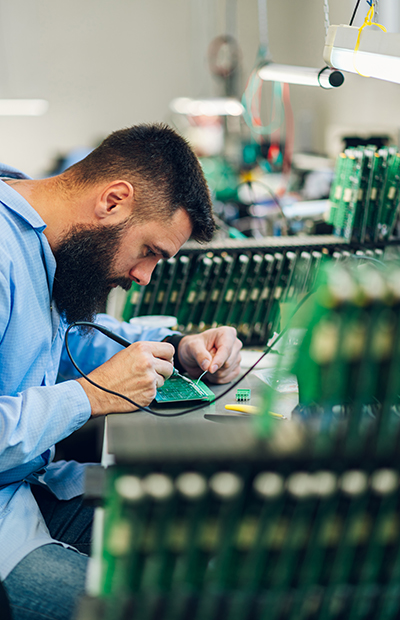 Soldering Elextronics Job