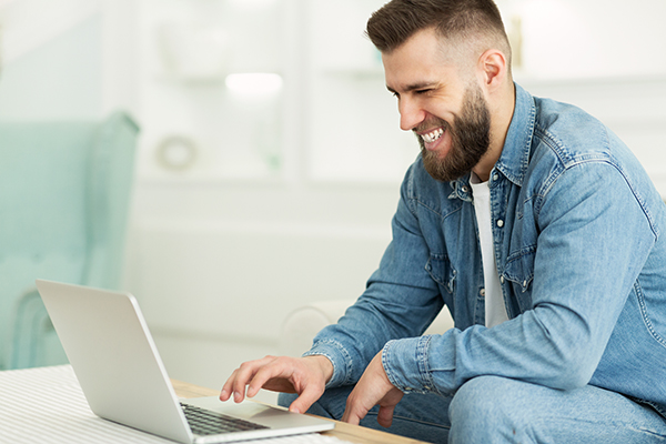 Happy Guy Looking for a Job